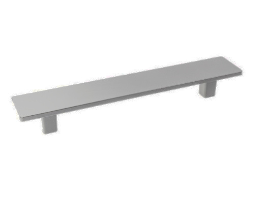 RUJZ DESIGN Bútor fogantyú - 516.30e - Ezüst inox (szálcsiszolt) SNiL - Zamak fém ötvözet - Több méretben gyártott fém bútorfogantyú