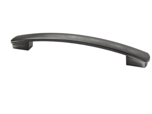 RUJZ DESIGN Bútorfogantyú - 160 386.20 - furattáv 160 mm - Vintage koptatott fekete Vint - Zamak fém ötvözet - Klasszikus, vintage, antik fém bútorfogantyú