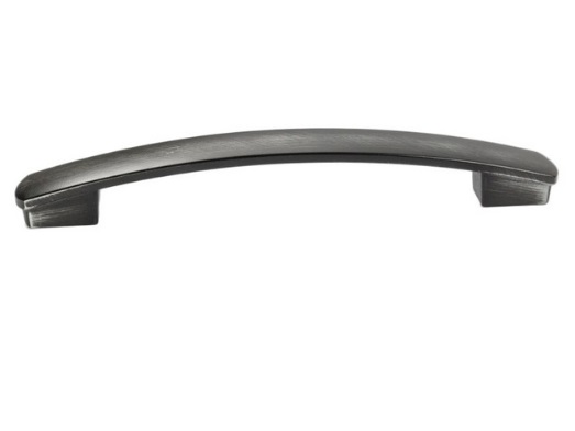 RUJZ DESIGN Bútorfogantyú - 160 386.20 - furattáv 160 mm - Vintage koptatott fekete Vint - Zamak fém ötvözet - Klasszikus, vintage, antik fém bútorfogantyú