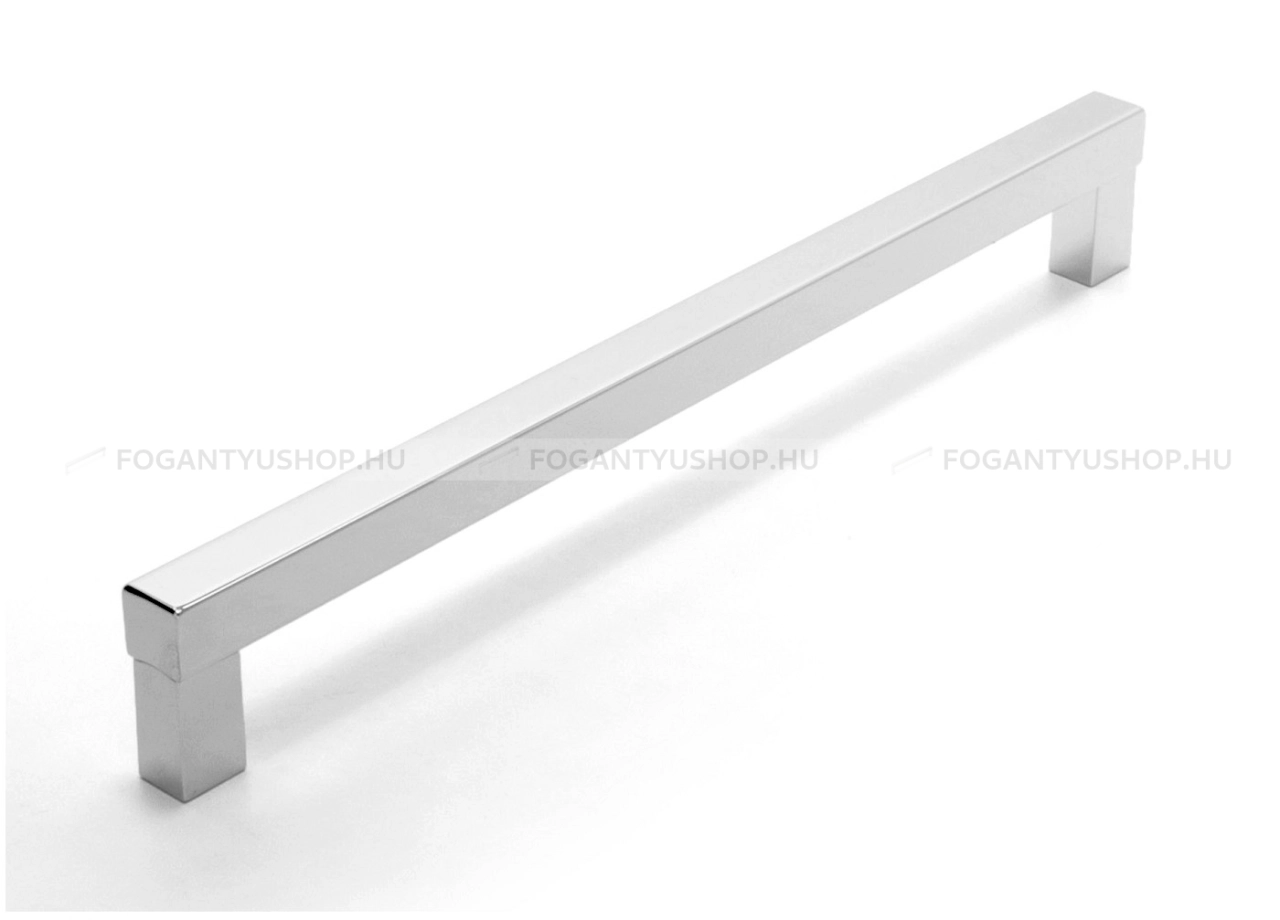 RUJZ DESIGN Bútor fogantyú - 546.12b - Fényes króm Cr - Alumínium - Több méretben gyártott fém bútorfogantyú