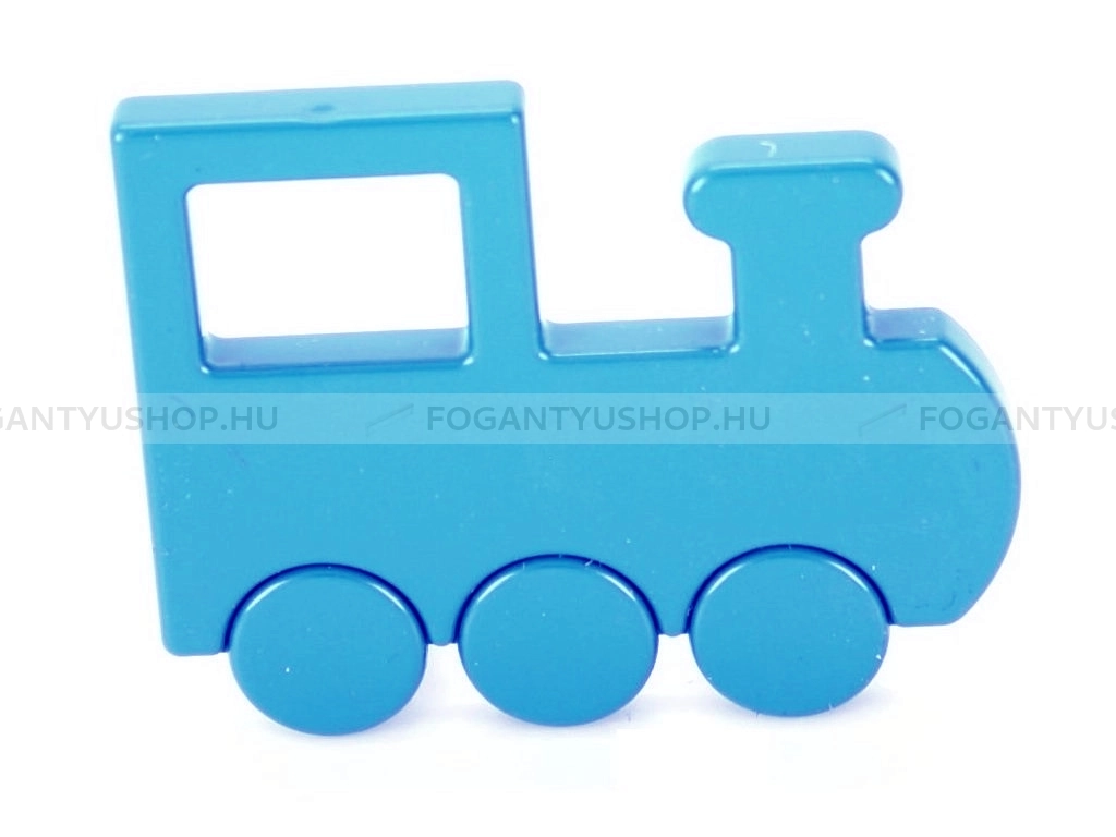 RUJZ DESIGN Bútor fogantyú - Gyerek mozdony vonat 32 469.50 modra barby - furattáv 32 mm - Barbi kék modra barby - Műanyag - Színes gyerekbútor fogantyú