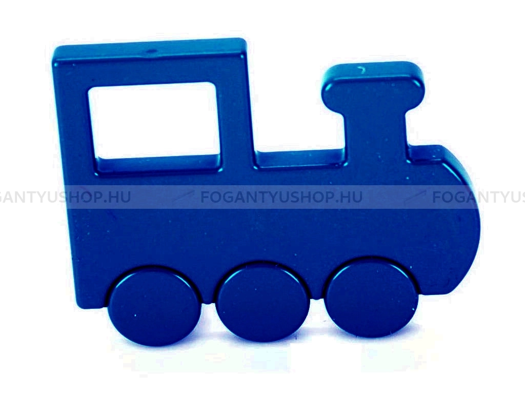 RUJZ DESIGN Fogantyú - Gyerek mozdony vonat 32 469.50 Sötétkék - furattáv 32 mm - Sötétkék modra1 - Műanyag - Színes gyerekbútor fogantyú