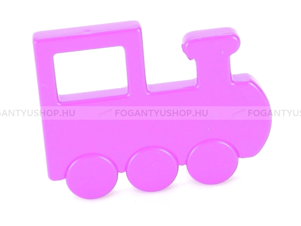 RUJZ DESIGN Bútor fogantyú - Gyerek mozdony vonat 32 469.50 lila - furattáv 32 mm - Barbi lila vijola barby - Műanyag - Színes gyerekbútor fogantyú