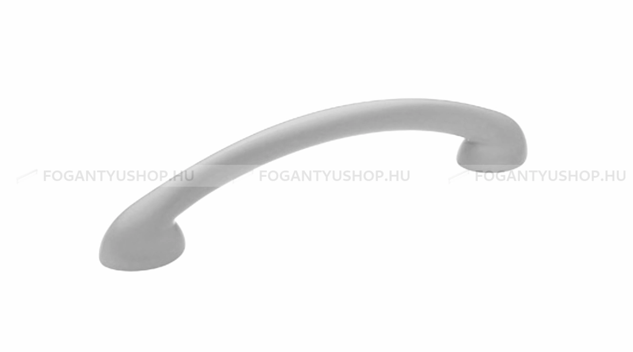 RUJZ DESIGN Bútor fogantyú - 96 299.08 - furattáv 96 mm - Matt nikkel MNiL - Műanyag - Fémes színű műanyag bútorfogantyú