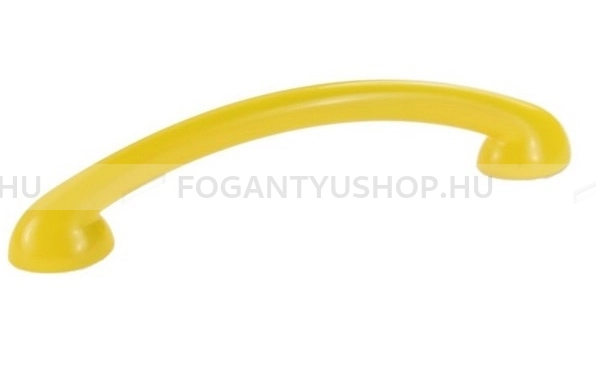 RUJZ DESIGN Bútor fogantyú - 96 299.08 Citromsárga - furattáv 96 mm - Citromsárga rumena1 - Műanyag - Színes műanyag bútorfogantyú