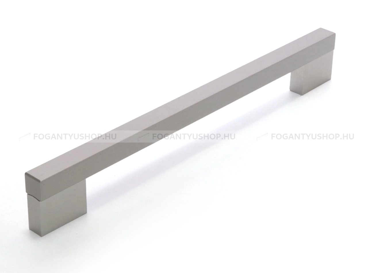 RUJZ DESIGN Fogantyú - 546.12 - Szálcsiszolt nikkel NisatE, Ezüst inox (szálcsiszolt) SNiL - Alumínium - Több méretben gyártott fém bútorfogantyú