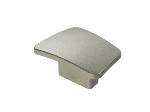 RUJZ DESIGN Bútorgomb - 16 590.02 - furattáv 16 mm - Ezüst inox (szálcsiszolt) SNiL - Zamak fém ötvözet - Fém gombfogantyú, bútorgomb (szögletes, kerek)