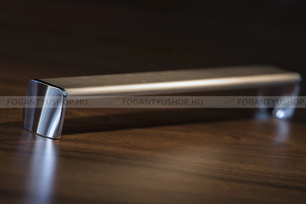RUJZ DESIGN Bútorfogantyú - 581.28 - Fényes króm Cr, Alumínium MCrE - Alumínium - Több méretben gyártott fém bútorfogantyú