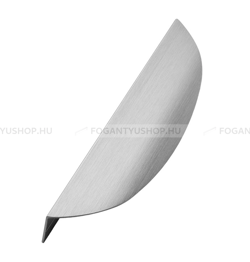 FURNIPART Bútorfogantyú - EDGE BOW - Szálcsiszolt 66 - Alumínium - Bútorajtó élére ültethető fém fogantyú