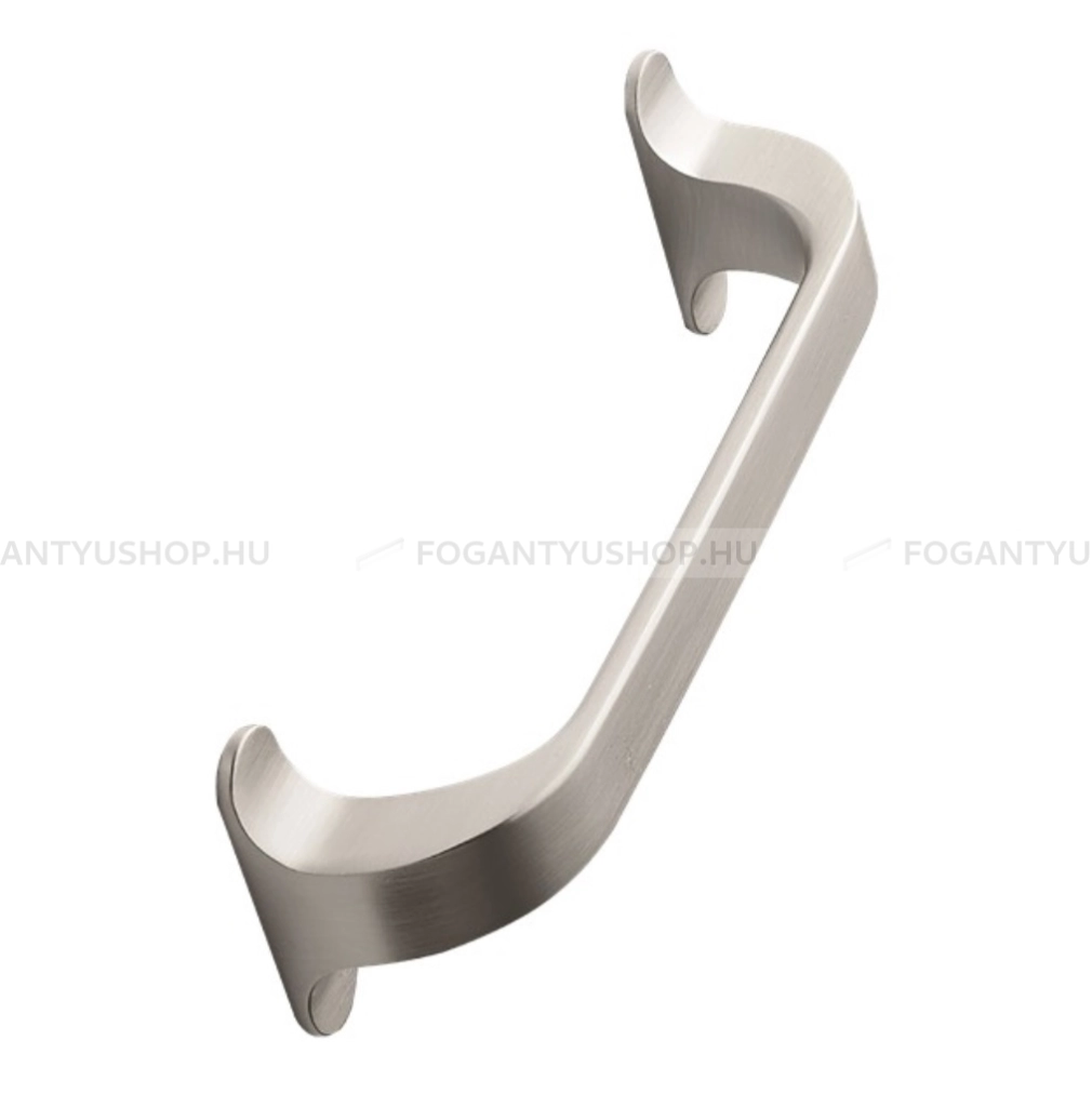 FURNIPART Bútor fogantyú - LOCKER 128 - furattáv 128 mm - Szálcsiszolt 66 - Zamak fém ötvözet - Egy méretben gyártott fém bútorfogantyú