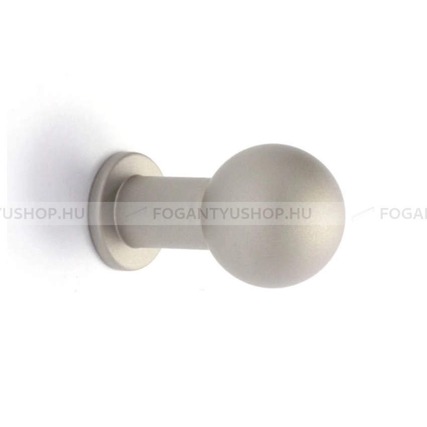 RUJZ DESIGN Gombfogantyú - 160.12 - 1 furatos - Matt króm MCrL - Zamak fém ötvözet - Fém gombfogantyú, bútorgomb (szögletes, kerek)