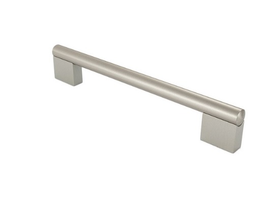 RUJZ DESIGN Bútor fogantyú - 242.13C - Szálcsiszolt nikkel NisatE, Ezüst inox (szálcsiszolt) SNiL - Zamak fém ötvözet - Több méretben gyártott fém bútorfogantyú