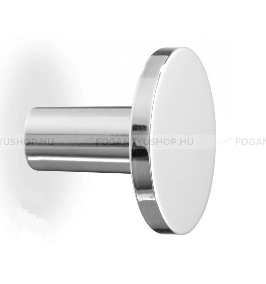 RUJZ DESIGN Bútorgomb - 807.24 - 1 furatos - Fényes króm Cr - Zamak fém ötvözet - Fém gombfogantyú, bútorgomb (szögletes, kerek)