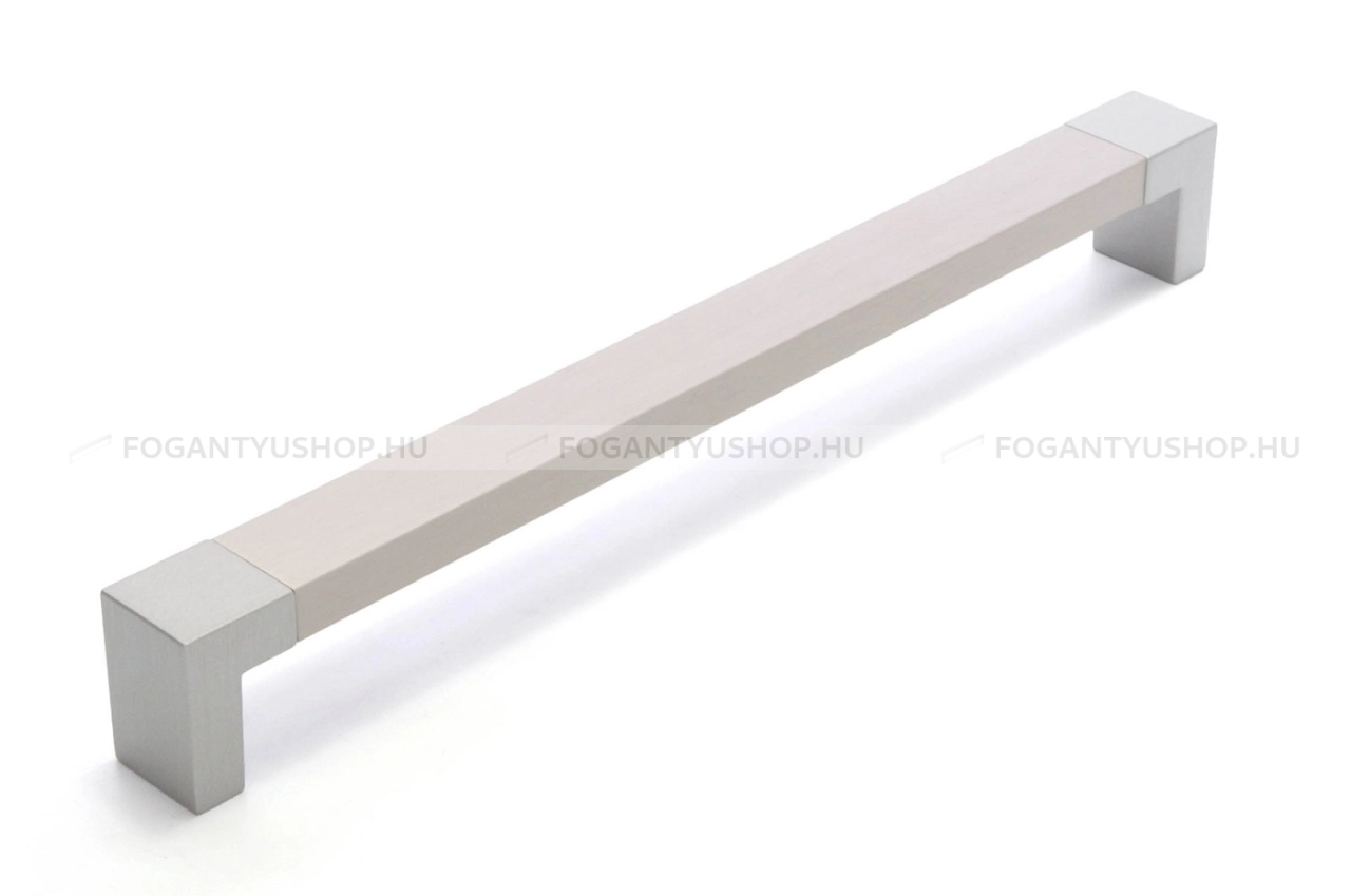 RUJZ DESIGN Bútor fogantyú - 347.20 - Szálcsiszolt nikkel NisatE, Ezüst inox (szálcsiszolt) SNiL - Zamak fém ötvözet, Alumínium - Több méretben gyártott fém bútorfogantyú