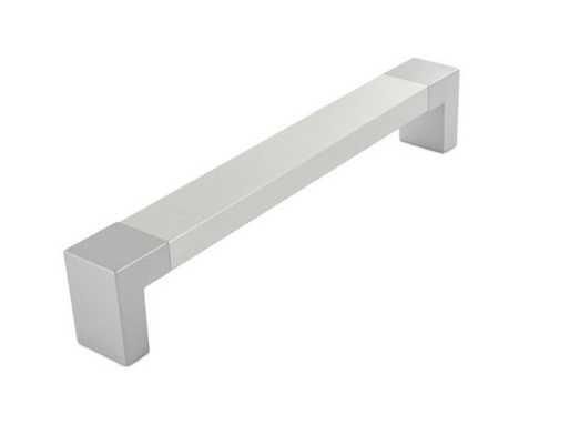 RUJZ DESIGN Bútor fogantyú - 347.20 - Szálcsiszolt nikkel NisatE, Ezüst inox (szálcsiszolt) SNiL - Zamak fém ötvözet, Alumínium - Több méretben gyártott fém bútorfogantyú