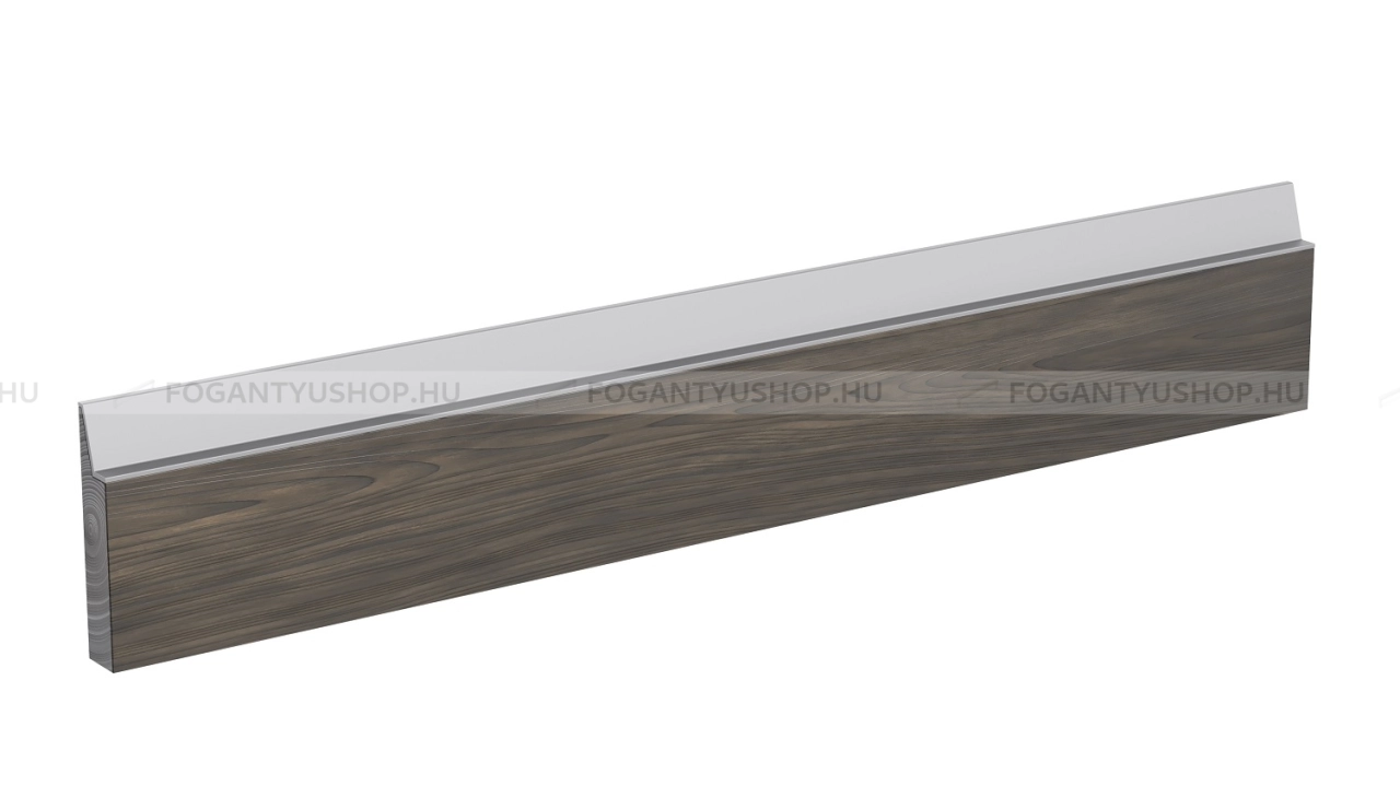 RUJZ DESIGN Bútor fogantyú - us 2142 - Ezüst Silver - Alumínium - Bútorajtó élébe marható, süllyeszthető fém fogantyú