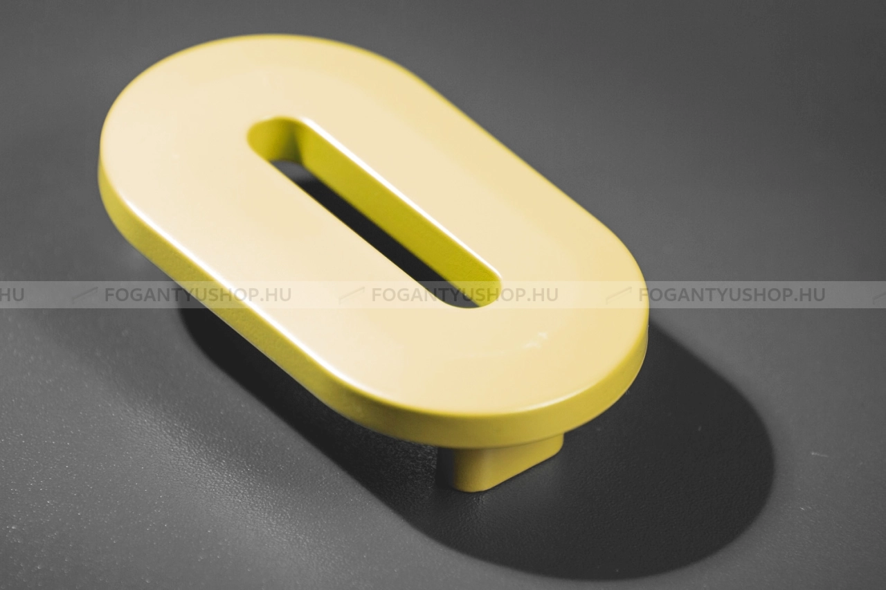 RUJZ DESIGN Bútorfogantyú - Gyerek szám 0 számjegy 64 600.00 rumena barby - furattáv 64 mm - Barbi sárga rumena barby - Műanyag - Színes gyerekbútor fogantyú