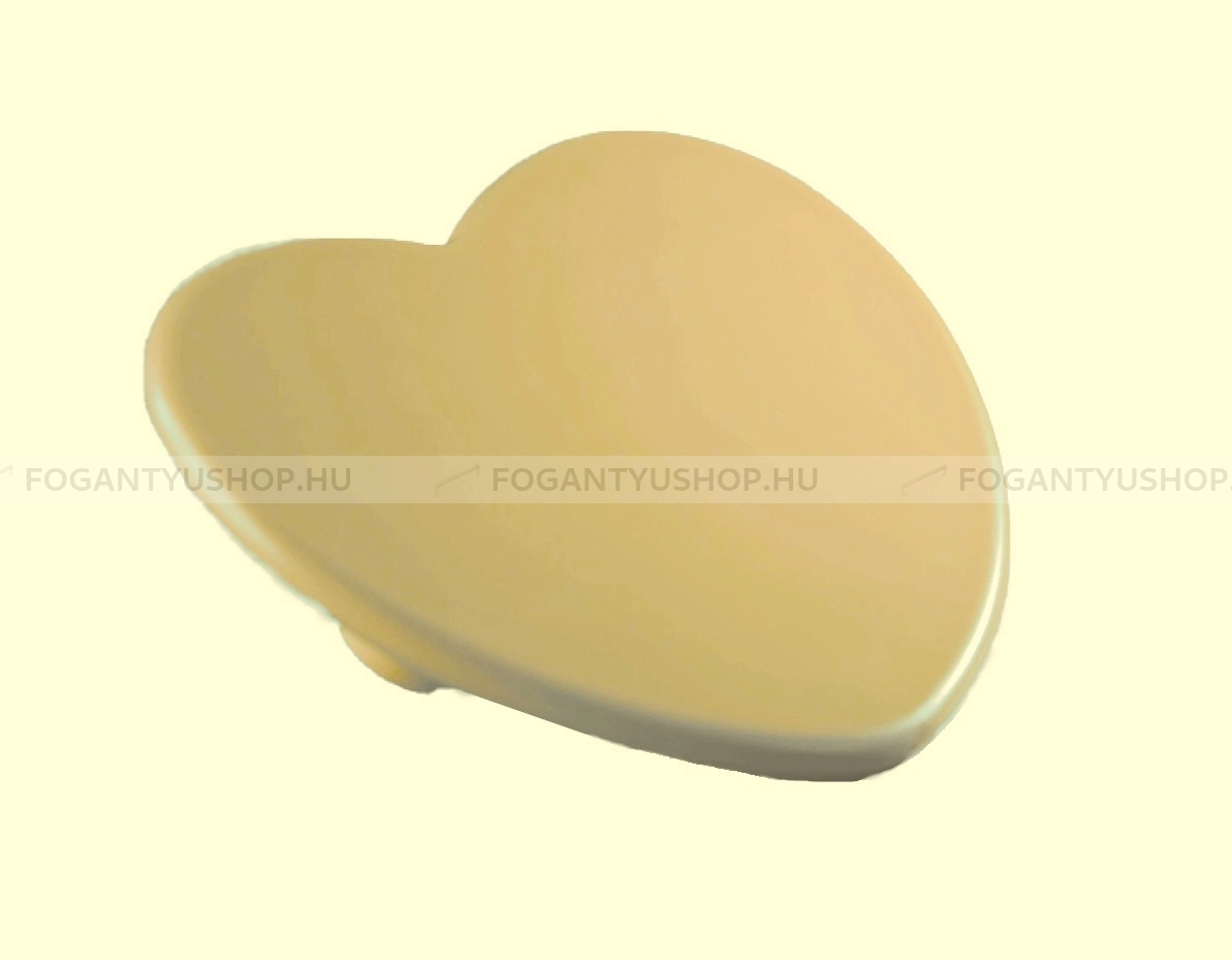 RUJZ DESIGN Fogantyú - Gyerek szív szívecske 32 601.26 rumena barby - furattáv 32 mm - Barbi sárga rumena barby - Műanyag - Színes gyerekbútor fogantyú