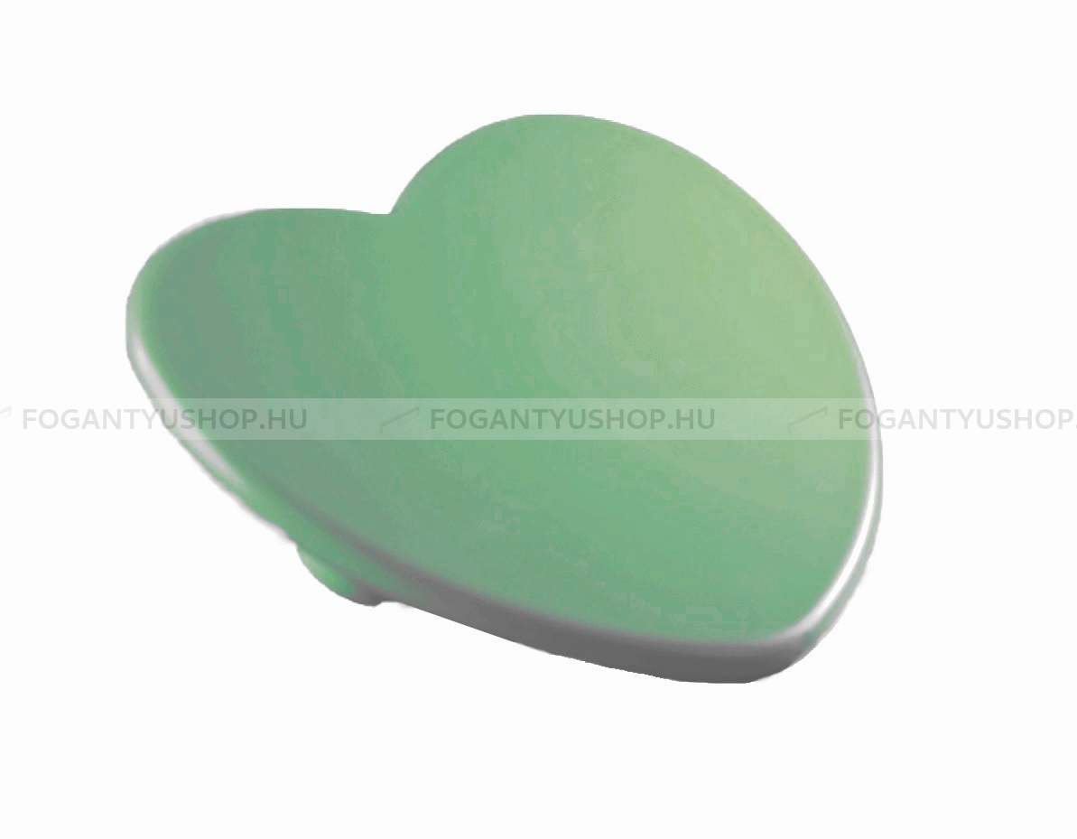 RUJZ DESIGN Bútor fogantyú - Gyerek szív szívecske 32 601.26 zelena barby - furattáv 32 mm - Barbi zöld zelena barby - Műanyag - Színes gyerekbútor fogantyú