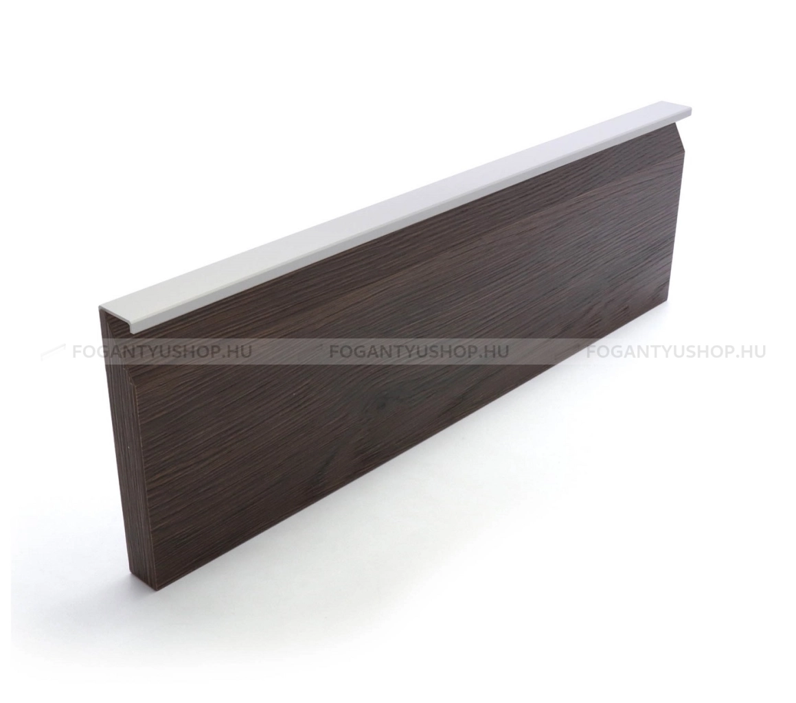 RUJZ DESIGN Bútor fogantyú - 609.18 - Szálcsiszolt nikkel NisatE - Alumínium - Bútorajtó élére ültethető fém fogantyú