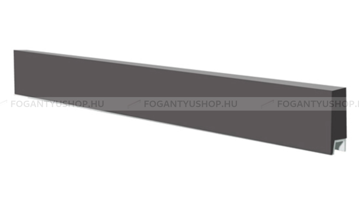 RUJZ DESIGN Fogantyú - us 2159A - Alumínium MCrE - Alumínium - Bútorajtó élébe marható, süllyeszthető fém fogantyú