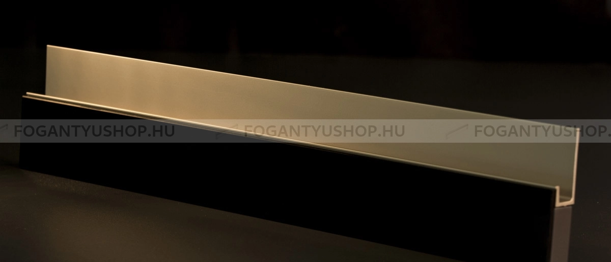 RUJZ DESIGN Bútor fogantyú - us 2159B - Alumínium MCrE - Alumínium - Bútorajtó élébe marható, süllyeszthető fém fogantyú