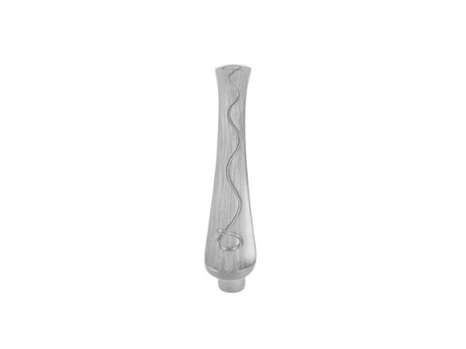 RUJZ DESIGN Bútorfogantyú - 128 236.16 - furattáv 128 mm - Ezüst inox (szálcsiszolt) SNiL - Zamak fém ötvözet - Egy méretben gyártott fém bútorfogantyú