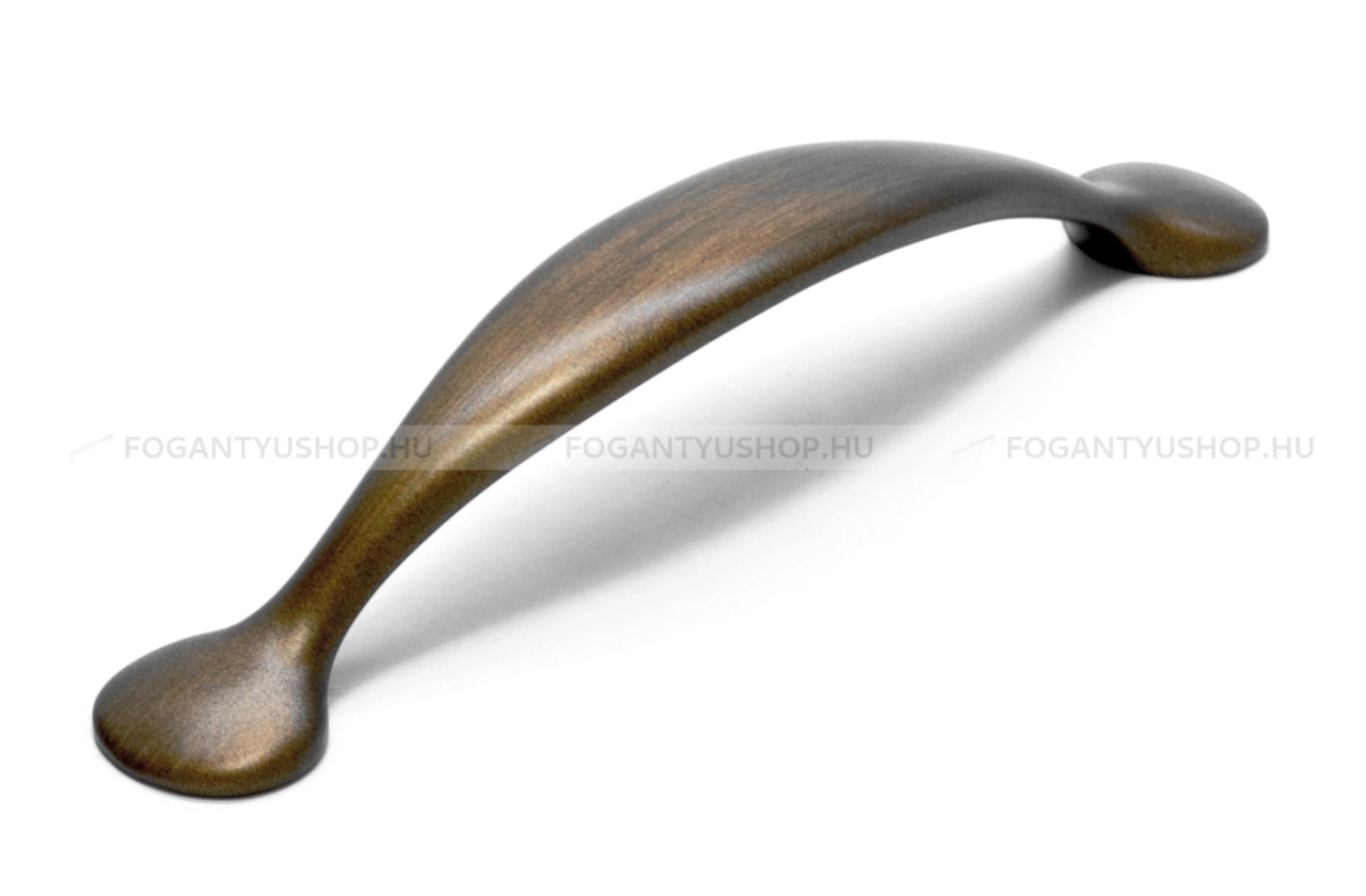 RUJZ DESIGN Fogantyú - 128 269.22 - furattáv 128 mm - Antik patina barna MsPatL - Zamak fém ötvözet - Klasszikus, vintage, antik fém bútorfogantyú