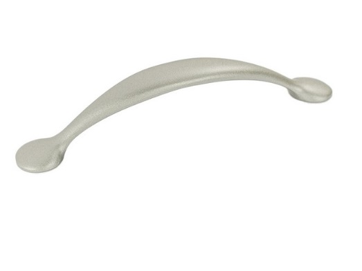 RUJZ DESIGN Bútor fogantyú - 128 269.22 - furattáv 128 mm - Matt króm MCrL - Zamak fém ötvözet - Egy méretben gyártott fém bútorfogantyú