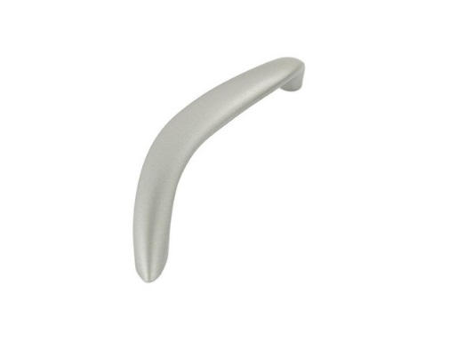 RUJZ DESIGN Fogantyú - 128 281.18 - furattáv 128 mm - Ezüst inox (szálcsiszolt) SNiL - Zamak fém ötvözet - Egy méretben gyártott fém bútorfogantyú