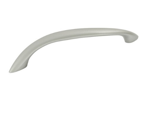 RUJZ DESIGN Fogantyú - 128 281.18 - furattáv 128 mm - Ezüst inox (szálcsiszolt) SNiL - Zamak fém ötvözet - Egy méretben gyártott fém bútorfogantyú