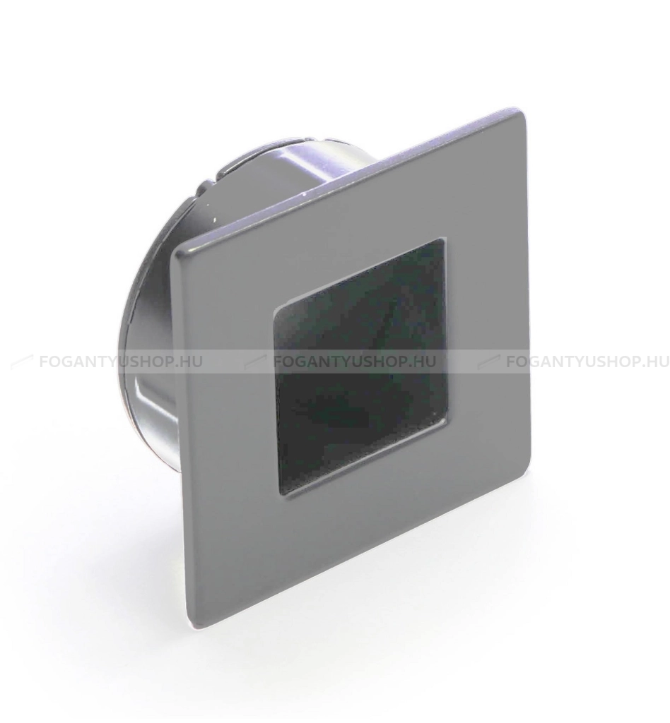 RUJZ DESIGN Fogantyú - 28 u9. - furattáv 28 mm - Matt króm MCrL - Zamak fém ötvözet - Bútorajtó felületébe marható, süllyeszthető fém fogantyú