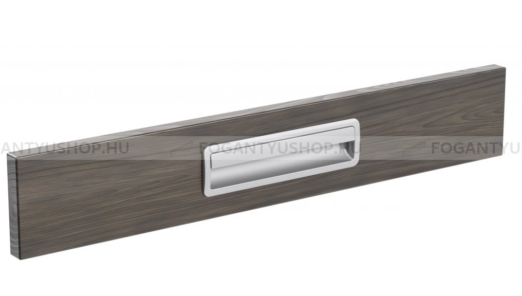 RUJZ DESIGN Bútor fogantyú - 160 u7.180 40 - furattáv 160 mm - Fényes króm Cr, Matt króm MCrL - Zamak fém ötvözet, Műanyag - Bútorajtó felületébe marható, süllyeszthető fém fogantyú
