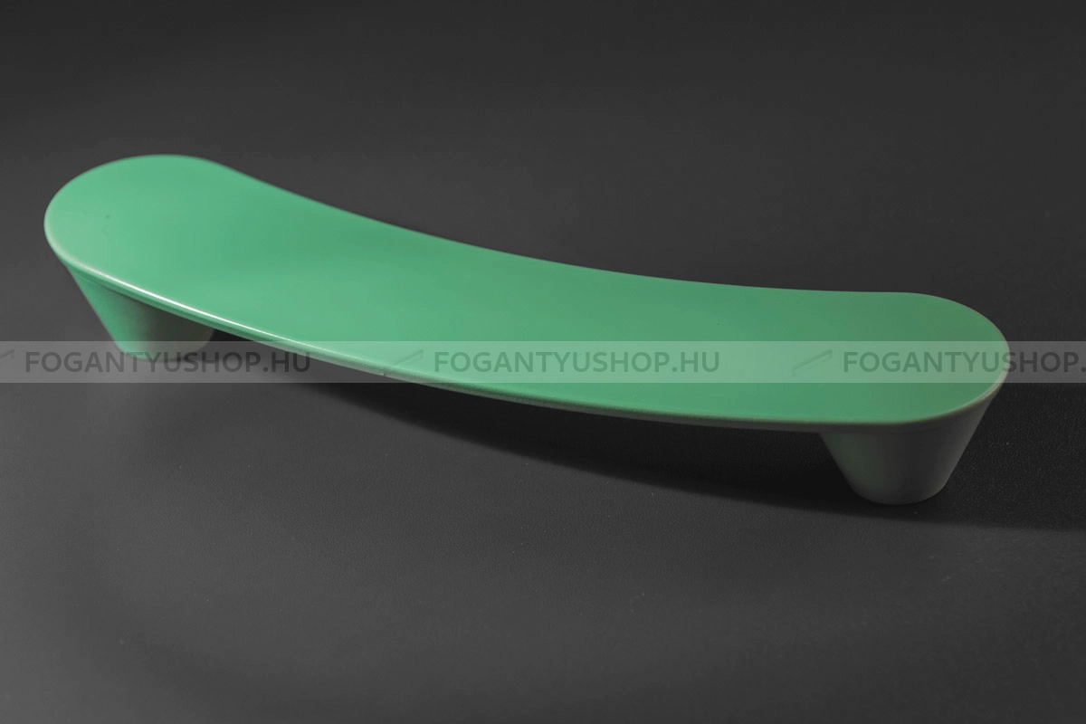 RUJZ DESIGN Fogantyú - 160 599.30 zelena barby - furattáv 160 mm - Barbi zöld zelena barby - Műanyag - Színes műanyag bútorfogantyú