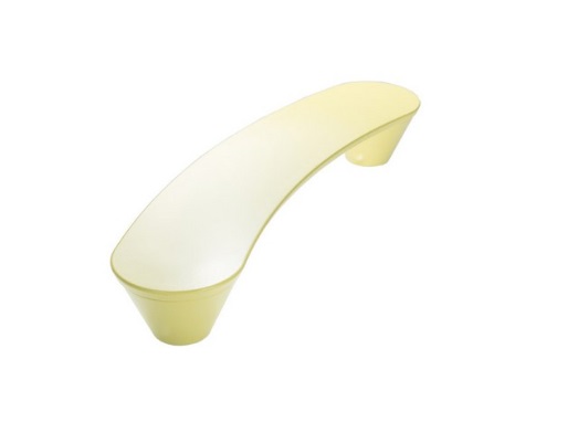 RUJZ DESIGN Fogantyú - 160 599.30 rumena barby - furattáv 160 mm - Barbi sárga rumena barby - Műanyag - Színes műanyag bútorfogantyú
