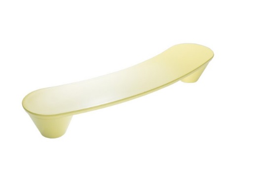 RUJZ DESIGN Fogantyú - 160 599.30 rumena barby - furattáv 160 mm - Barbi sárga rumena barby - Műanyag - Színes műanyag bútorfogantyú