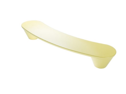 RUJZ DESIGN Fogantyú - 160 599.30 rumena barby - furattáv 160 mm - Barbi sárga rumena barby - Műanyag - Színes műanyag bútorfogantyú