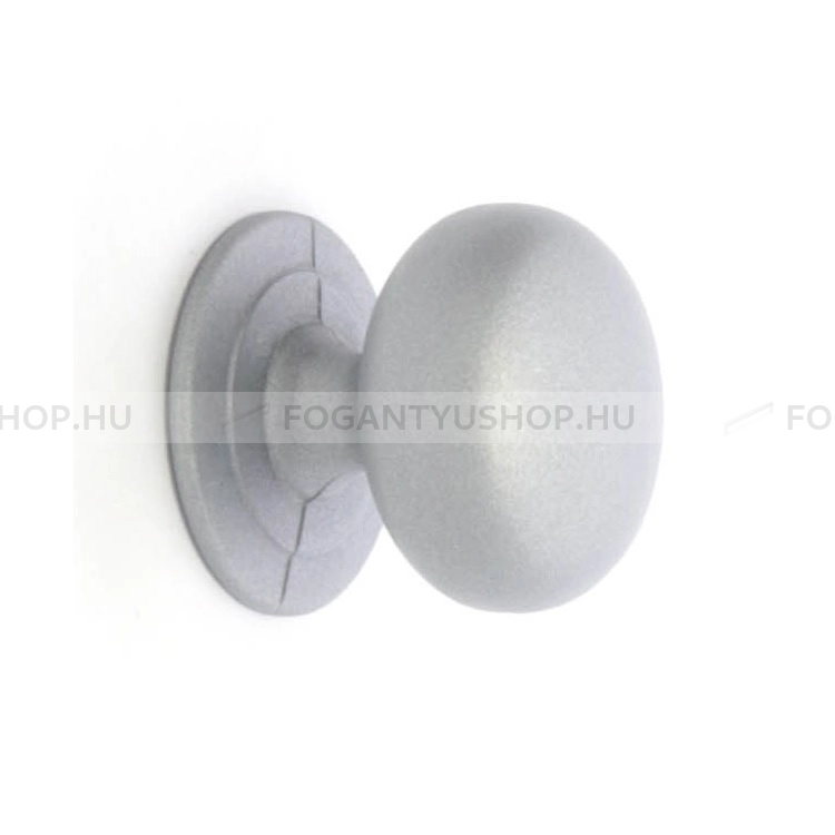 RUJZ DESIGN Gomb fogantyú - ms 6.25 - 1 furatos - Matt króm MCrL - Zamak fém ötvözet - Fém gombfogantyú, bútorgomb (szögletes, kerek)