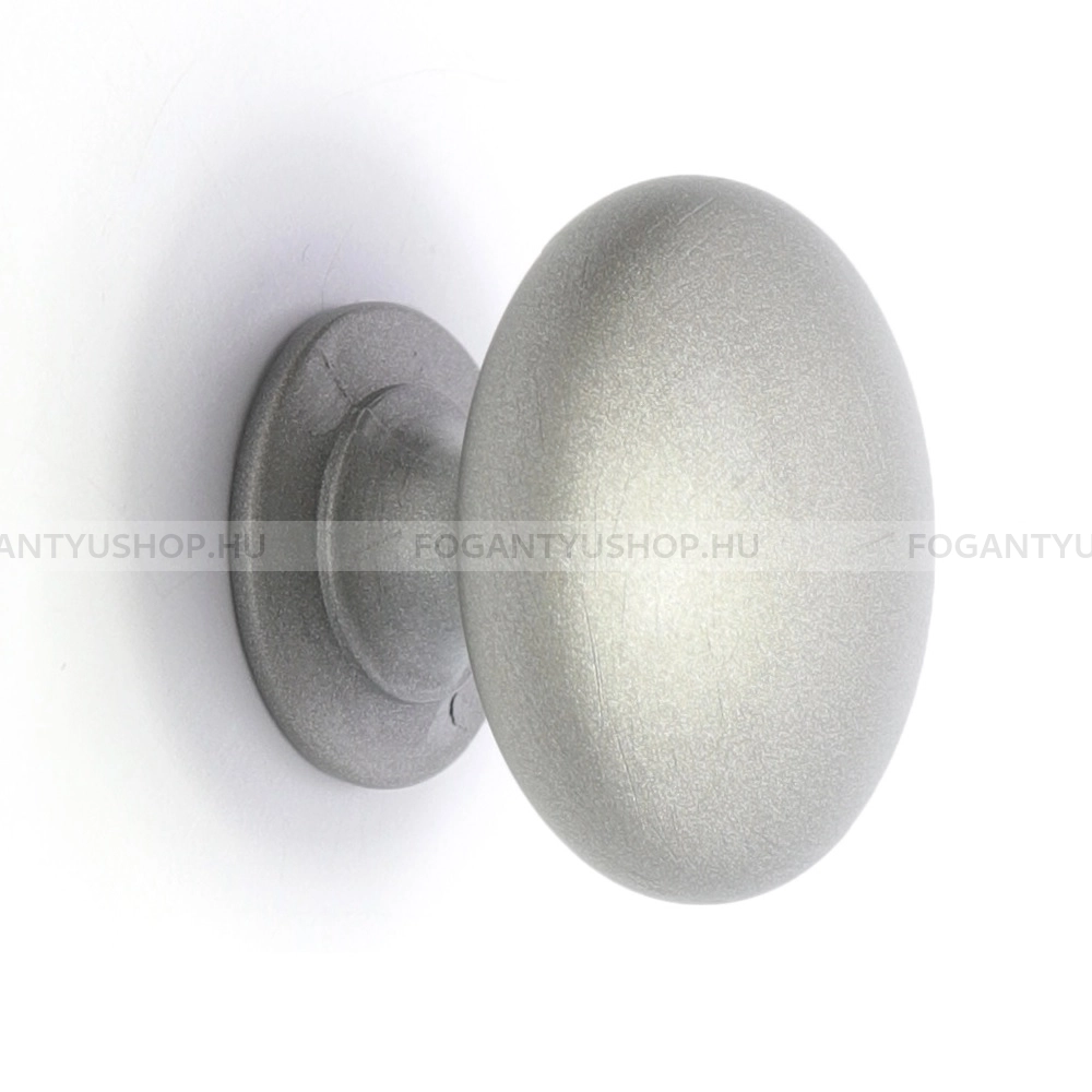 RUJZ DESIGN Gombfogantyú - ms 3.28 - 1 furatos - Ezüst inox (szálcsiszolt) SNiL - Zamak fém ötvözet - Fém gombfogantyú, bútorgomb (szögletes, kerek)