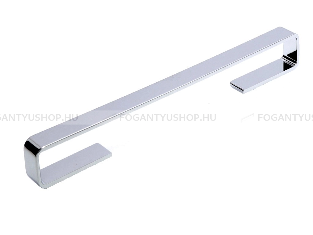 RUJZ DESIGN Bútor fogantyú - 618.15 - Fényes króm Cr - Alumínium - Több méretben gyártott fém bútorfogantyú