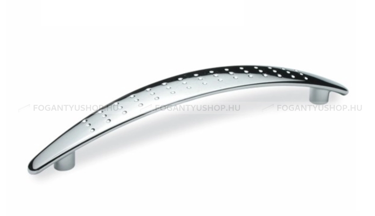 RUJZ DESIGN Bútor fogantyú - 128 295.20 - furattáv 128 mm - Fényes króm Cr - Zamak fém ötvözet - Egy méretben gyártott fém bútorfogantyú