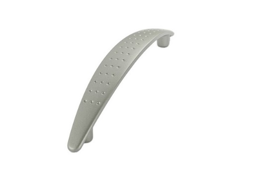 RUJZ DESIGN Fogantyú - 128 295.20 - furattáv 128 mm - Ezüst inox (szálcsiszolt) SNiL - Zamak fém ötvözet - Egy méretben gyártott fém bútorfogantyú