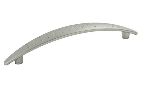 RUJZ DESIGN Fogantyú - 128 295.20 - furattáv 128 mm - Ezüst inox (szálcsiszolt) SNiL - Zamak fém ötvözet - Egy méretben gyártott fém bútorfogantyú