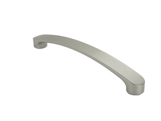RUJZ DESIGN Bútorfogantyú - 160 319.19 - furattáv 160 mm - Ezüst inox (szálcsiszolt) SNiL - Zamak fém ötvözet - Egy méretben gyártott fém bútorfogantyú