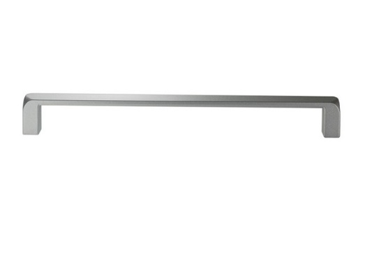 RUJZ DESIGN Bútor fogantyú - 588.25 - Ezüst inox (szálcsiszolt) SNiL - Zamak fém ötvözet - Több méretben gyártott fém bútorfogantyú