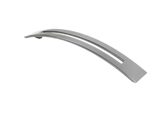 RUJZ DESIGN Bútorfogantyú - 361.25 - Ezüst inox (szálcsiszolt) SNiL - Zamak fém ötvözet - Több méretben gyártott fém bútorfogantyú