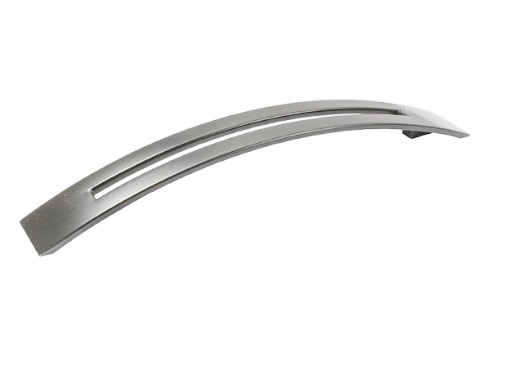 RUJZ DESIGN Bútorfogantyú - 361.25 - Ezüst inox (szálcsiszolt) SNiL - Zamak fém ötvözet - Több méretben gyártott fém bútorfogantyú