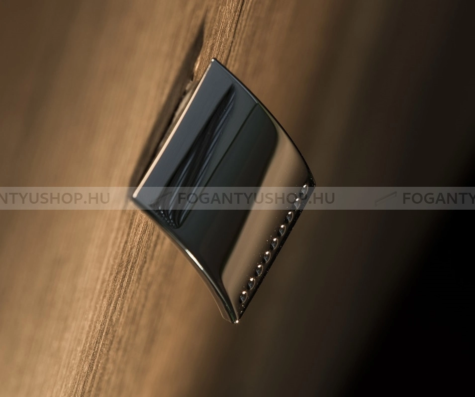 RUJZ DESIGN Gomb fogantyú - 16 362.21b - furattáv 16 mm - Fényes króm Cr - Zamak fém ötvözet - Fém gombfogantyú, bútorgomb (szögletes, kerek)