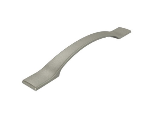RUJZ DESIGN Bútorfogantyú - 160 370.30 - furattáv 160 mm - Ezüst inox (szálcsiszolt) SNiL - Zamak fém ötvözet - Egy méretben gyártott fém bútorfogantyú