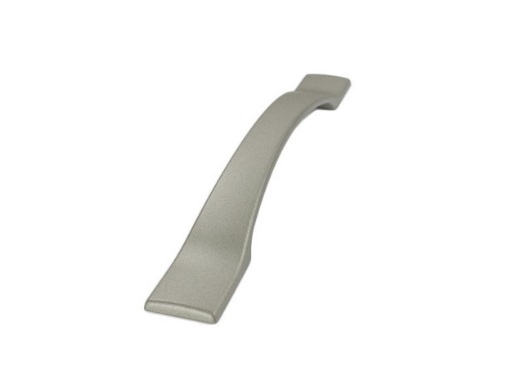 RUJZ DESIGN Bútorfogantyú - 160 370.30 - furattáv 160 mm - Ezüst inox (szálcsiszolt) SNiL - Zamak fém ötvözet - Egy méretben gyártott fém bútorfogantyú